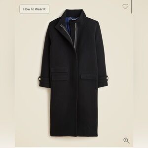 🆕 J.Crew Long Toscana coat